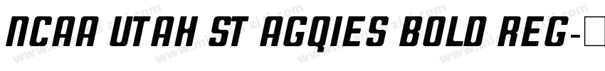 NCAA Utah St Agqies Bold Reg字体转换